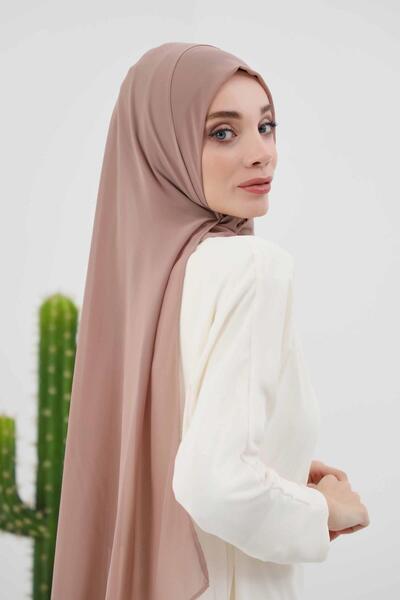 Aisha's Design Πρακτικό σάλι από σιφόν κλασικού σχεδιασμού, PS-11, Dark Mink