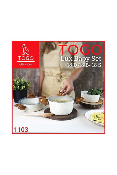 TOGO Luxury Baby Set Granite 5 Piece Cookware Set