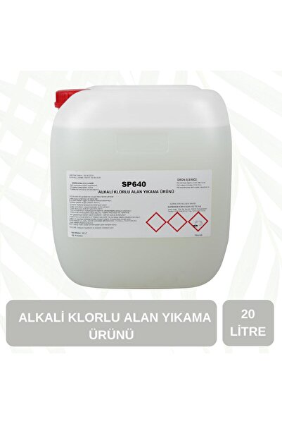 Supta Alkali Klorlu Köpüklü Alan Yıkama Maddesi Profesyonel 20 LT