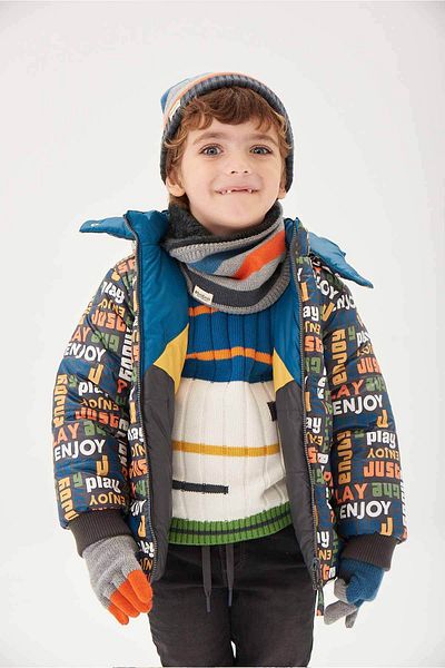 Boboli Boy's Coat Patterned