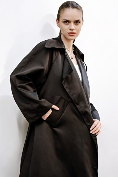 NUDEQUEEN Thick Winter Oversize Trencoat Kgttr4500