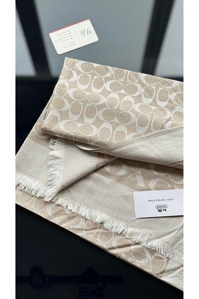 MODA SCARF Εισαγόμενο σάλι Coach Silk από βαμβάκι