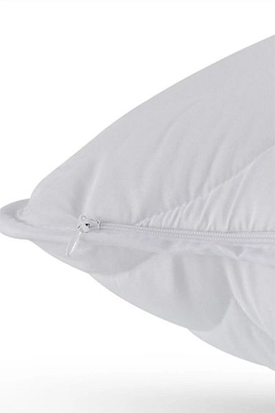 THREESTEP 2-Piece Cotton Quilted Zippered Pillow Set - Protective Case