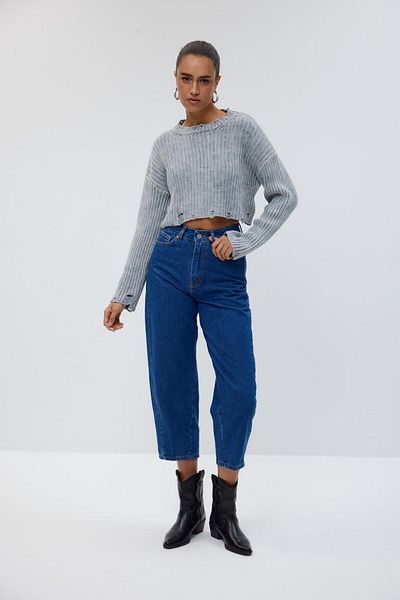 Tuba Butik Pantaloni de damă cu talie înaltă Balloon Jean