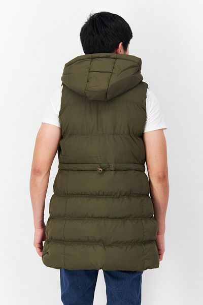 French Connection Men Hooded Plain Puffer Jacket, Olive