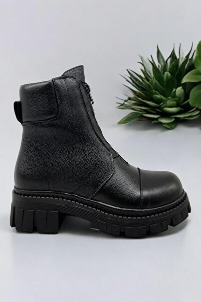 ALBİNİ Albini 25100041K Siyah Hakiki Deri Kadın Casual Günlük Bot