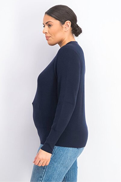 Tchibo Women Crew Neck Long Sleeve Sweater, Navy