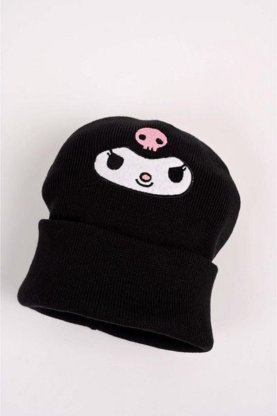 DESTİNE Loots Anime Kuromi Embroidery Unisex Black Beret