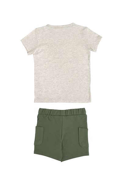 Kyron Forest Animals Printed Baby Boy Double Set