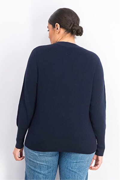 Tchibo Women Crew Neck Long Sleeve Sweater, Navy