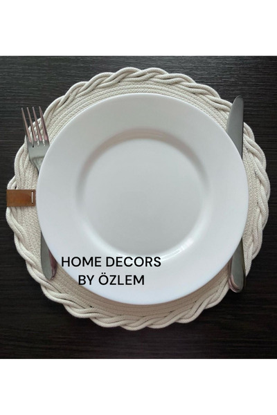 home decors by özlem 2 Kişilik 2 Parça Amerikan Servis Supla Takımı Tabak Alt...