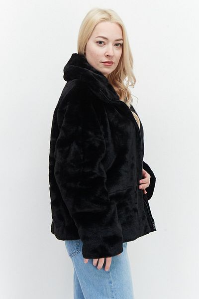 French Connection Women Textured Softshell Jacket, Black
