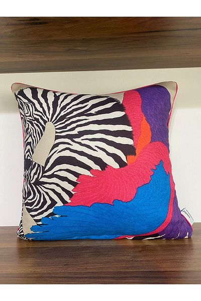 KIRLENTİM H1089-Custom Design Zebra Kirlent Case