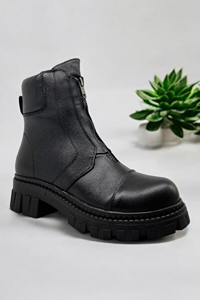 ALBİNİ Albini 25100041K Siyah Hakiki Deri Kadın Casual Günlük Bot