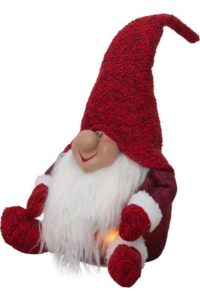Eglo 411471   "Joylight" Led Plastic Textile Fabric Red-White 34cm High Dwarf