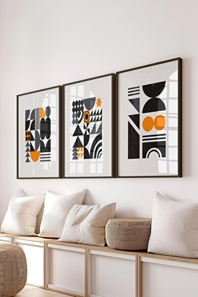 Postifull Set de pictură cu cadru, 3 bucăți cadru negru și set de postere cu ...