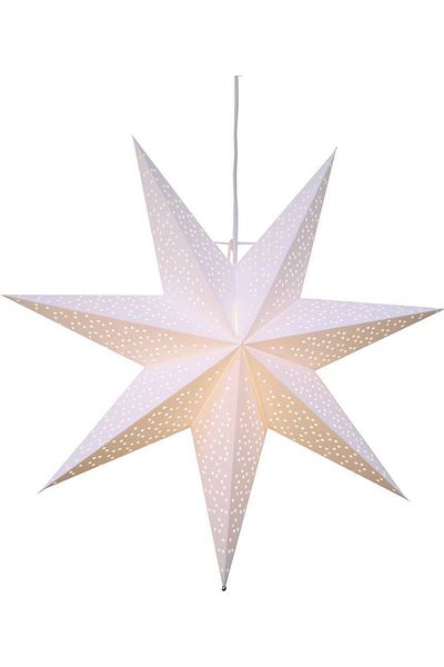 Eglo 410338   "Dot" E14 Lamp Holder Hanging Paper Star White 54cm