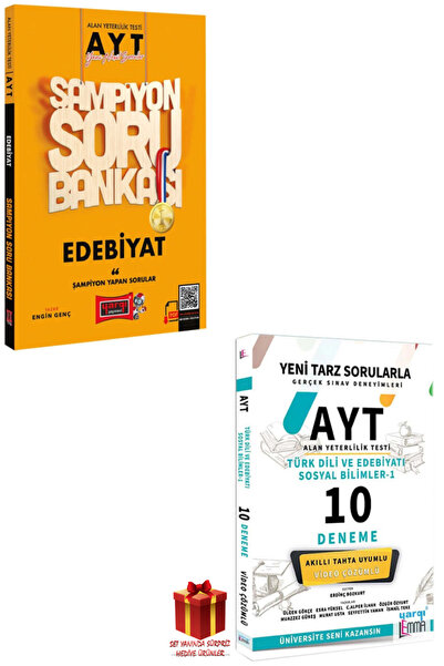Yargı Yayınları Yargı AYT Edebiyat Soru Bankası+Lemma AYT Edebiyat 10 Deneme+...