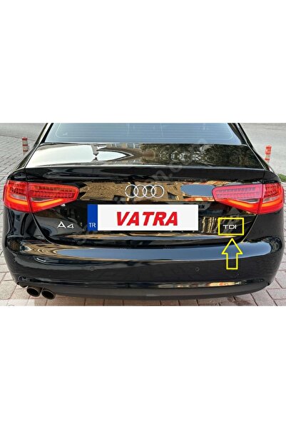 EDEXPORT Audi A4 Sedan 2011-2016 2.0 TDI Uyumlu TDI Bagaj Yazısı 3M 3D ABS