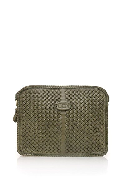 GÖN Hand Made Green Women's Crossbody Bag Peke