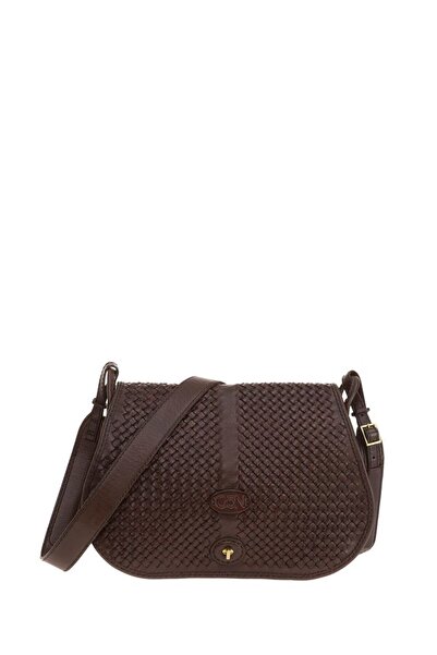 GÖN Hand Made Kahve Kadın Çapraz Askılı Çanta Mata