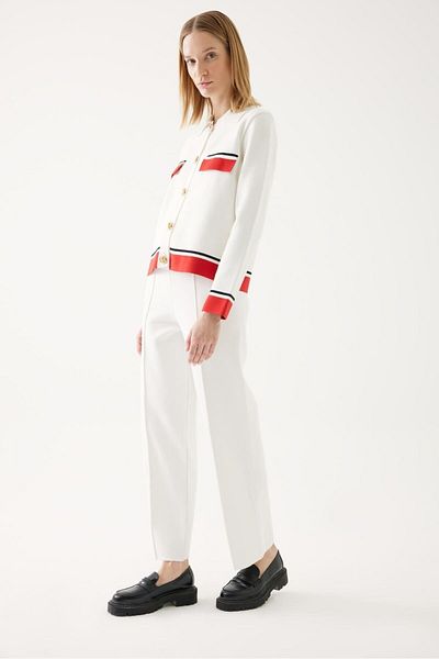 Exquise Elastic Waist Knitwear Trousers