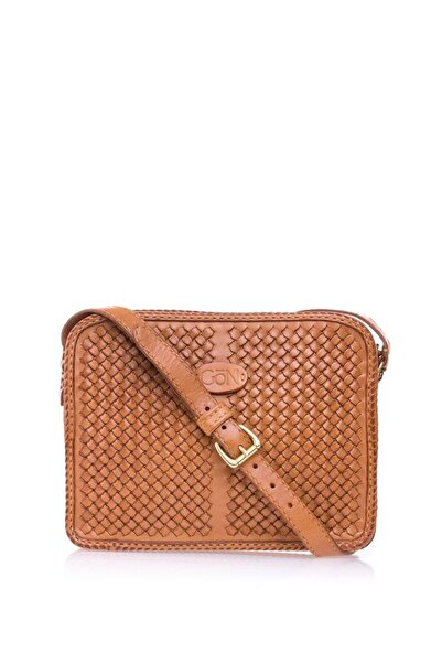 GÖN Hand Made Camel Kadın Çapraz Askılı Çanta Peke