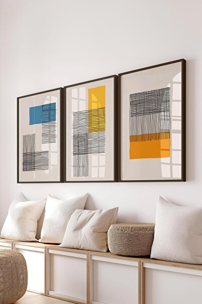 Postifull Set de pictură cu cadru, 3 bucăți cadru negru și set de postere cu ...