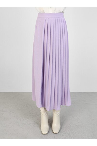 Refka Lilac Pleated Skirt