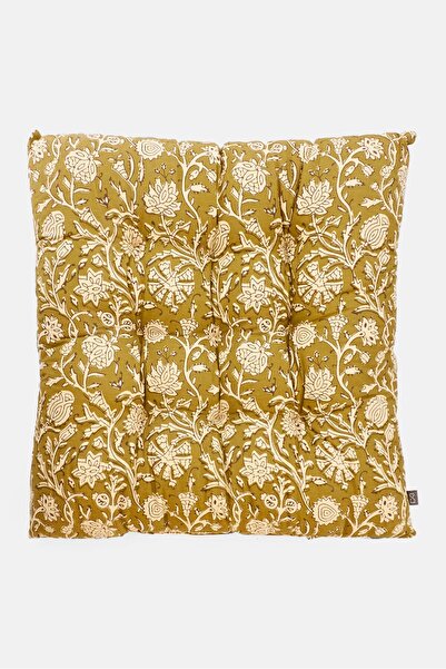 Muy Mucho وسادة كرسي 40 × 40 سم، زيتوني