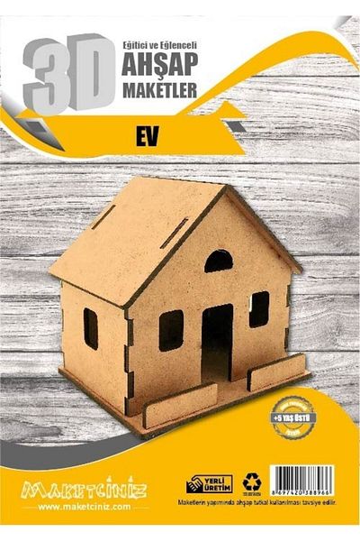 MAKETÇİNİZ Simple House - Wooden Model