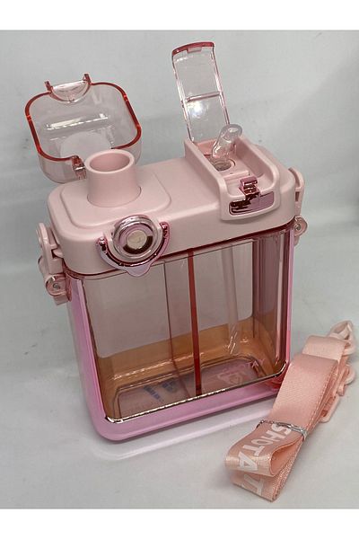 Shotay Pink Flask - St-7100, 700 Ml, Double Chamber