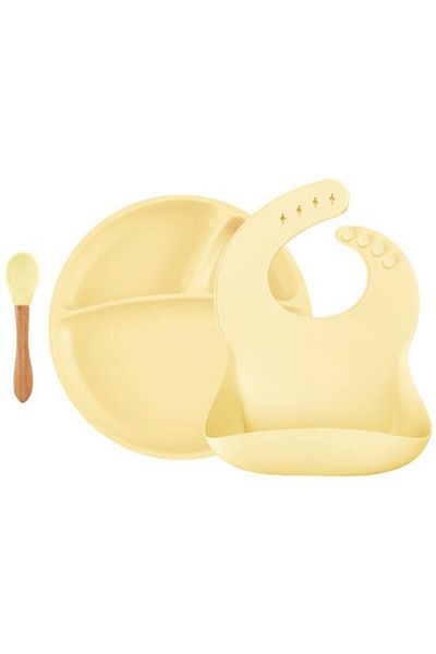 OiOi Blw Ii Mellow Yellow Silicone Nutrition Set