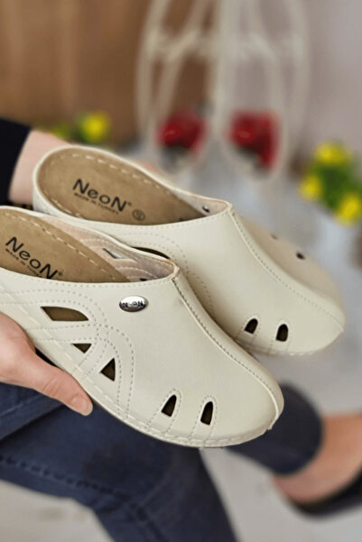 Neon Shoes Lisa Women's Sabo Medical Doctor Nurse Hospital Πλήρεις ορθοπεδικές παντόφλες κλειστού μπροστινού σπιτιού