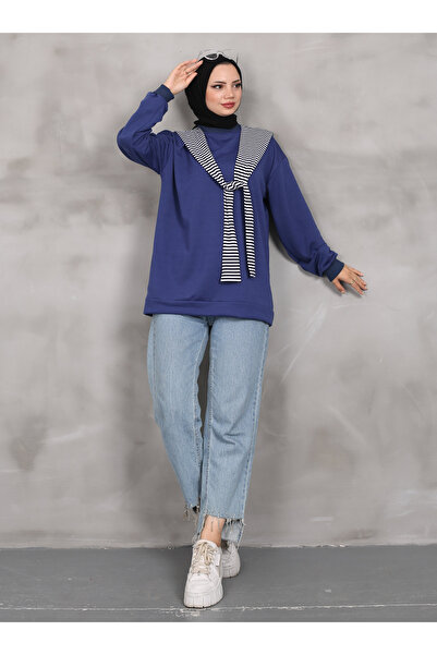 VAV Φούτερ Navy Blue Shawl - Vav