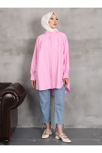 VAV Pink Sleeve Piping Tunic - Vav