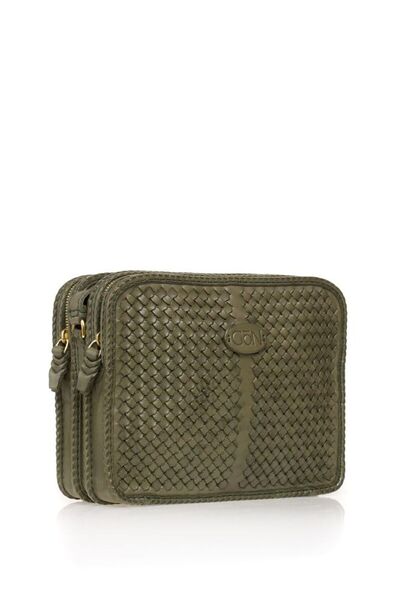 GÖN Hand Made Green Women's Crossbody Bag Peke