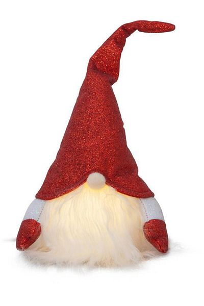 Eglo 411468   "Joylight" Led Textile Fabric - Red-White, 28cm Height Dwarf