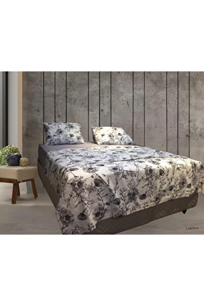 ATA HOME Double Cotton Duvet Cover Set - 3 Sheets and Quilt Pillow, 220X220 cm