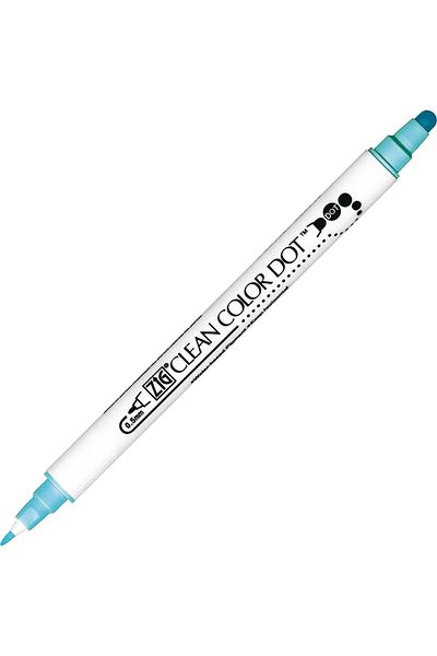 Zig Clean Color Double Tip Dot Pen Tc-6100 036 Bluebonnet