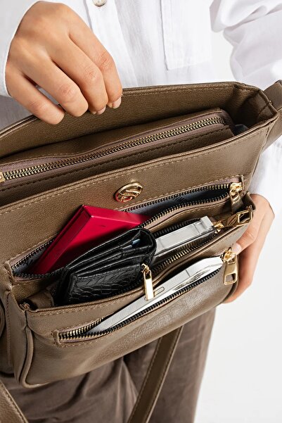 Sanmorris SN 1399 ДАМСКА ЧАНТА ЗА РАМЕНА МНОГОКОМПАРТИМЕНТАЛНА ЧАНТА ЗА РАМЕН...