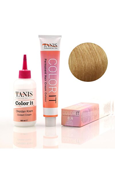 TANİS PROFESSİONAL TANİS COLOR-IT (100 ML) Permanent Saç Boyası 8N (Açık Kumral)