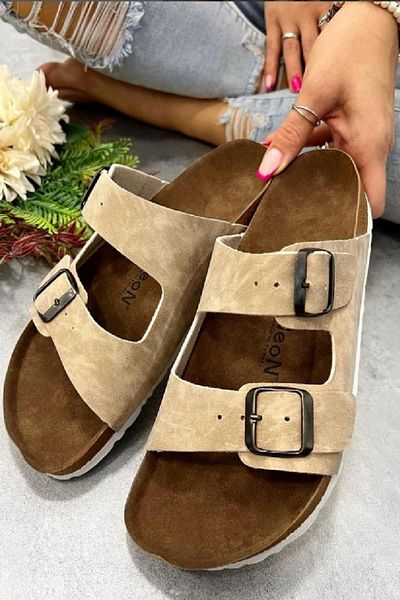 Neon Shoes Ορθοπεδικές παντόφλες Angel Unisex - Παντόφλες διπλής ζώνης, πόρπης, καθημερινά άνετες για το σπίτι και για εξωτερικούς χώρους