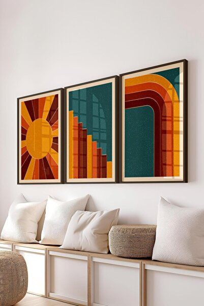 Postifull Set de pictură cu cadru, 3 bucăți cadru negru și set de postere cu ...