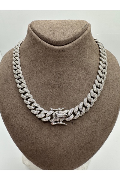 Jewel İTHAL TAŞLI GURMET GÜMÜŞ GERDANLIK 6,5 MM KALINLIK