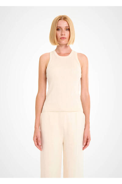 Knitss Органічний бавовняний крем-халат Трико Топ