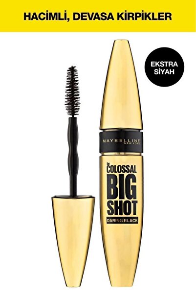 Maybelline New York The Colossal Big Shot Daring Ekstra Siyah Maskara-