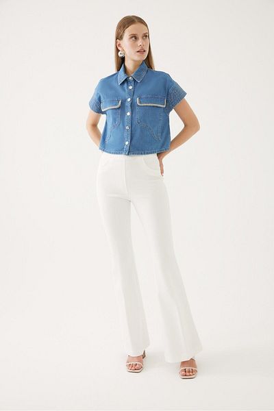 Exquise Spanish Leg Trousers Model