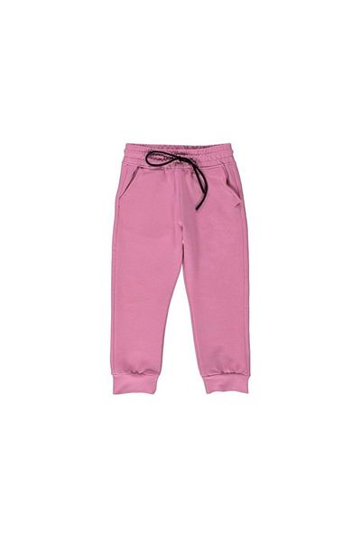 Mnk Baby&Kids Παιδική αθλητική φόρμα Dusty Rose Basic Hooded - Kangaroo Pocket, MNK0611
