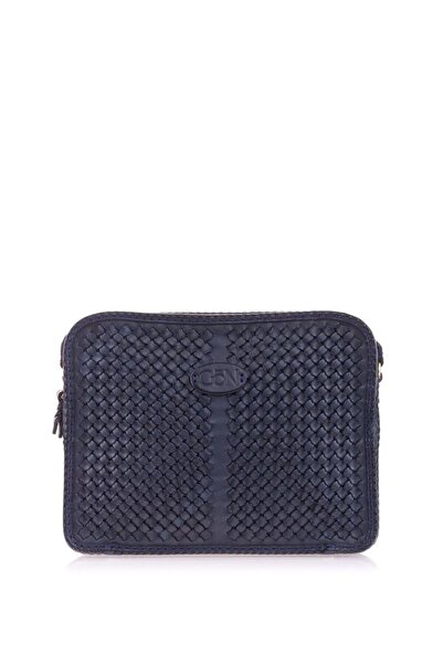 GÖN Hand Made Lacivert Kadın Çapraz Askılı Çanta Peke